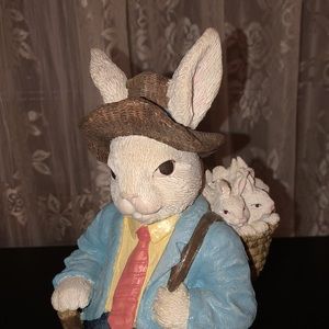 NEW LISTING! Papa Easter Bunny w/Babies